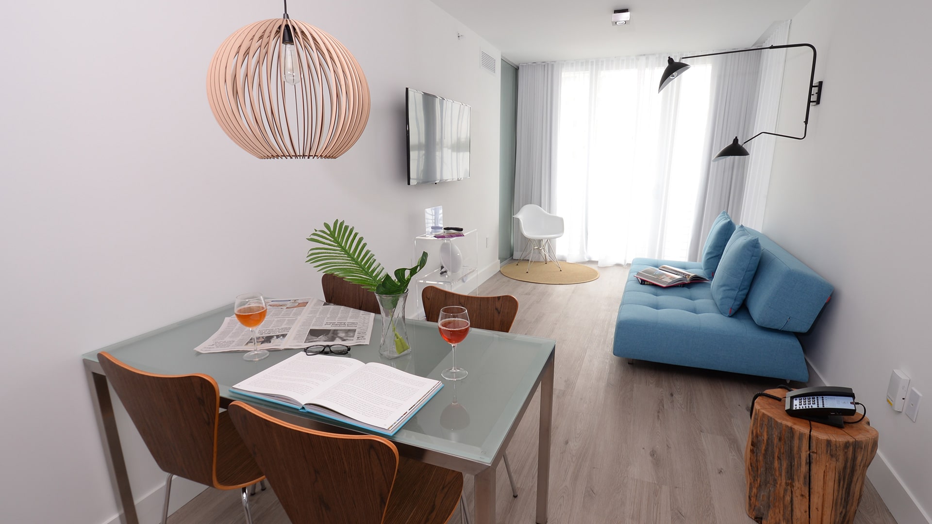 Living room for Urban one bedroom