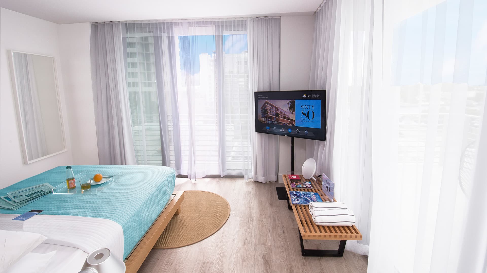 Bayside corner studio with spacious terrace-3