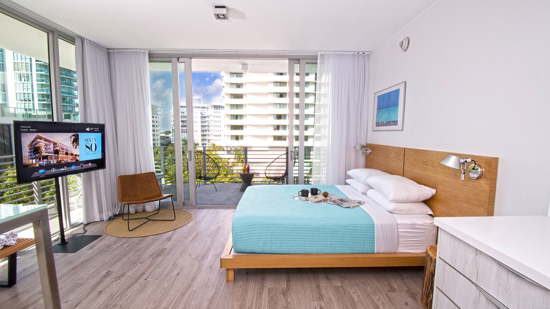 Penthouse corner studio with balcony-2-min