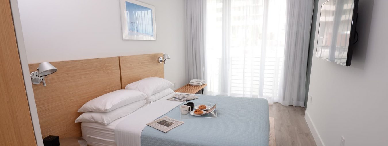 Urban one bedroom with balcony view